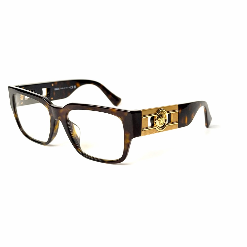 Versace Mod 3350F 108 55mm Havana Glasses New Authentic NWT